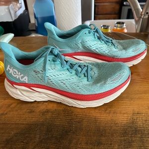 Hoka Clifton 8 in Real Teal/Aquarelle